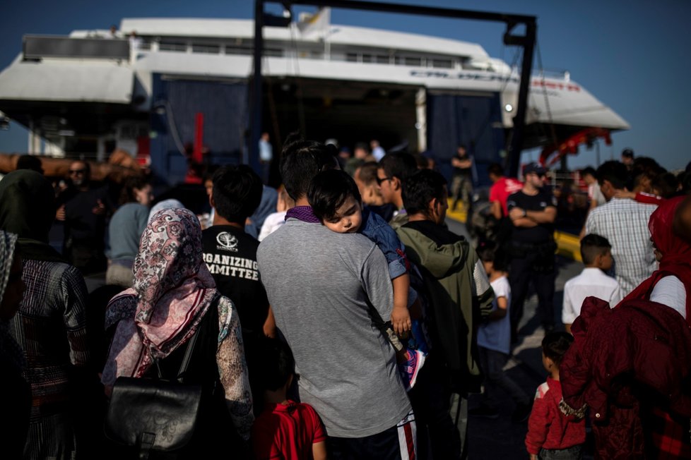 Uprchlický tábor na řeckém ostrově Lesbos