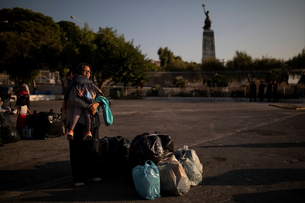 Uprchlický tábor na řeckém ostrově Lesbos