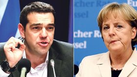 Premiér zadluženého Řecka chce od Německa další prachy, ale ani nepozdravil Merkel!