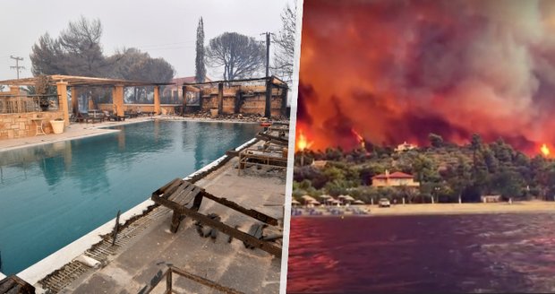 Požáry v Řecku pomůžou hasit Češi. Ohnivé peklo si vyžádalo dva mrtvé, lidí umírali i v Itálii