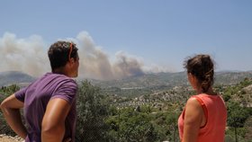 Rozsáhlé požáry v Řecku (24. 7. 2023)