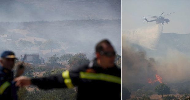 Řecko a Kanáry pustoší desítky lesních požárů. Turisté prchají z hotelů i kempů