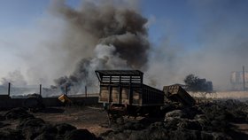 Boj s požáry u řecké obce Volos (27. 7. 2023)