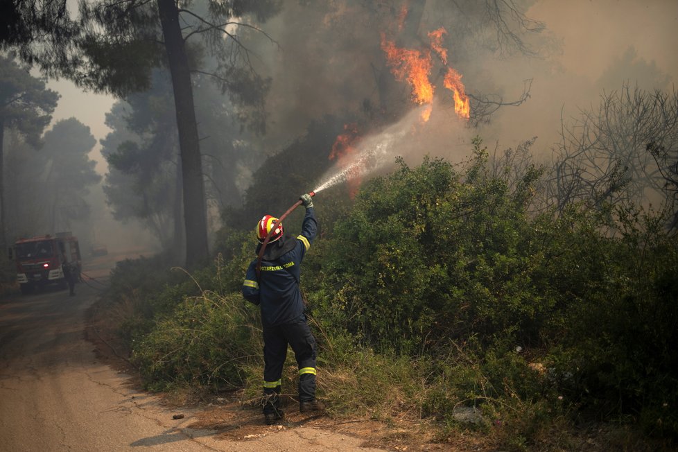 Ničivé požáry v Řecku.