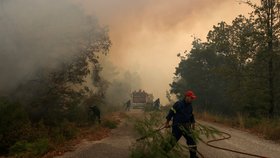 Boj s požáry v Řecku (1.9.2023)