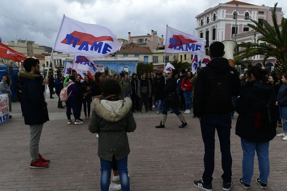 Rozsáhlé protesty v Řecku.