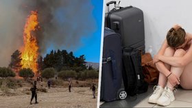 Požár na řeckém ostrově Rhodos zasáhl více než 25 tisíc lidí.