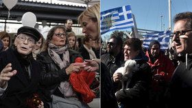 Demonstrace proti starostovi řecké Soluně