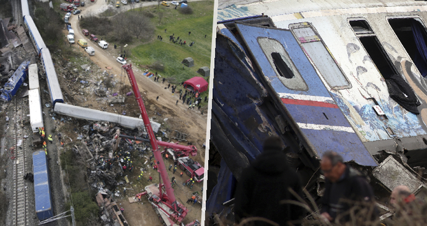 Svědectví z šílené srážky vlaků v Řecku: Cestující uhořeli zaživa!