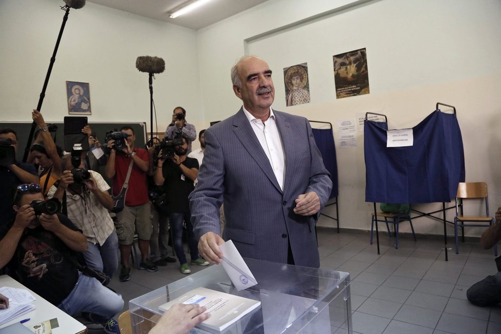 Předseda konzervativní Nové demokracie Evangelos Meimarakis