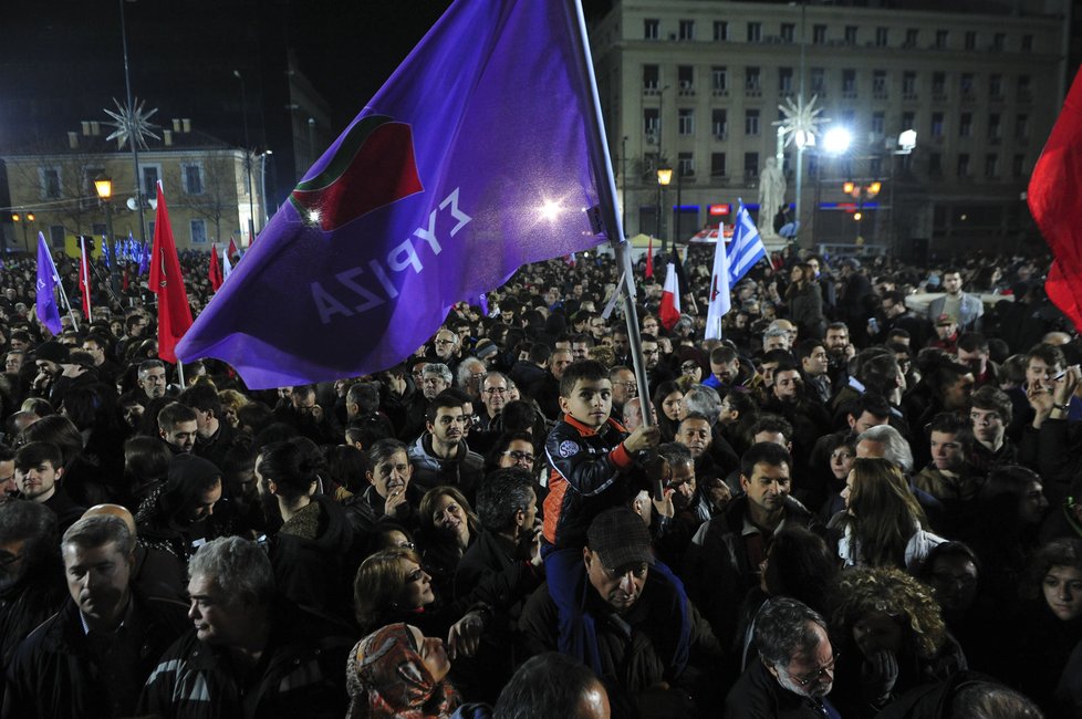 Řecké volby vyhrála krajní levice: Opoziční strana SYRIZA
