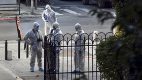 Vyšetřování výbuchu v centru Athén (27. 12. 2018)