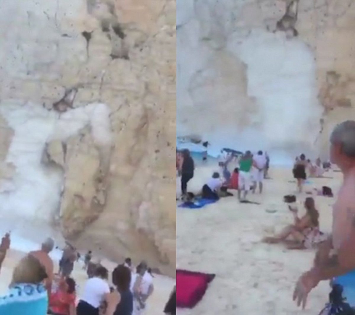 Na oblíbené řecké pláži došlo k sesuvu skály. Mezi zraněnými je i Češka