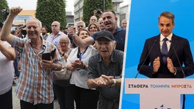 Nová demokracie expremiéra Kyriakose Mitsotakise drtivě vyhrála dnešní parlamentní volby v Řecku (25. 6. 2023).