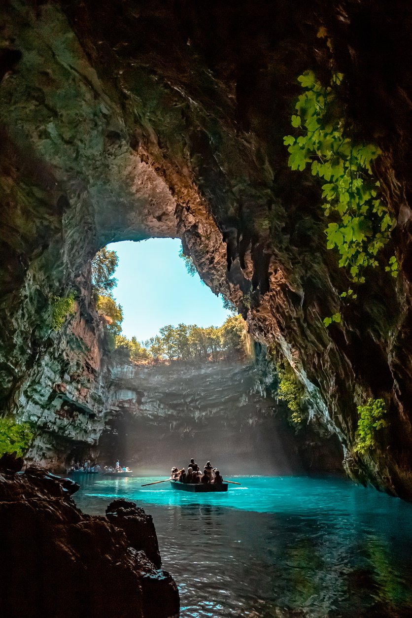 Jeskyně Melissani, Kefalonia