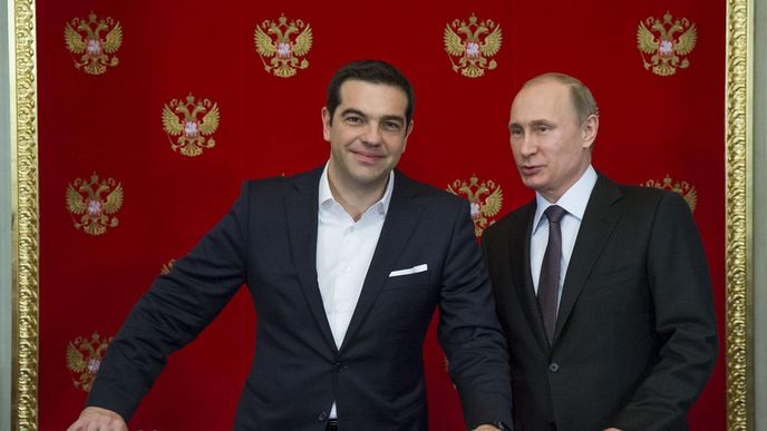 Řecký premiér Alexis Tsipras a ruský prezident Vladimir Putin