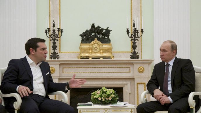 Řecký premiér Alexis Tsipras a ruský prezident Vladimir Putin