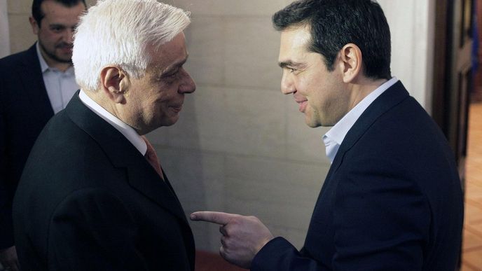 Řecký prezident Prokopis Pavlopulos a premiér Alexis Tsipras