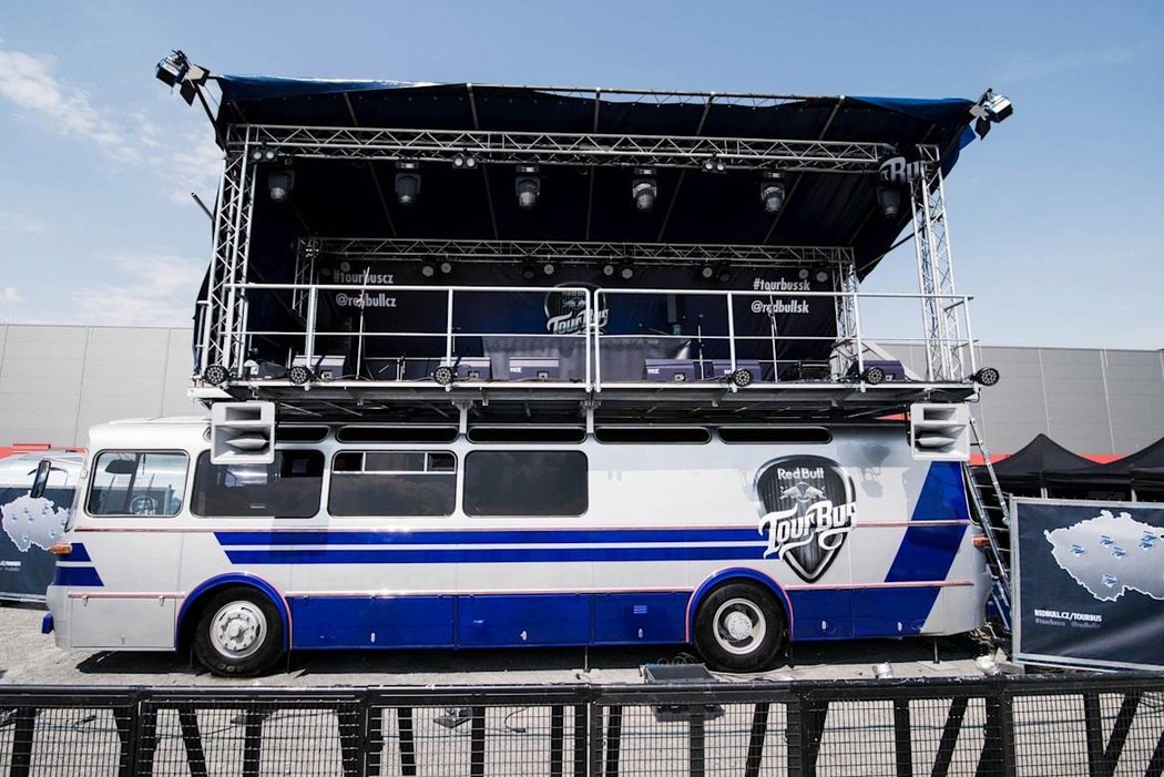 Red Bull Tour Bus