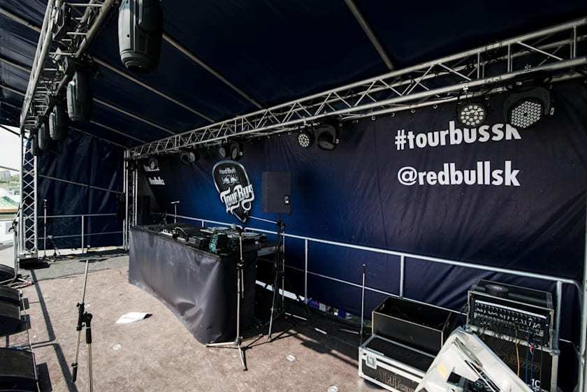 Red Bull Tour Bus