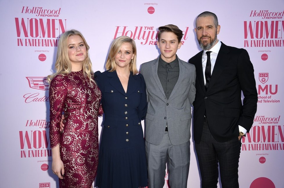 Ava Phillippe, Reese Witherspoon, Deacon Phillippe a Jim Toth