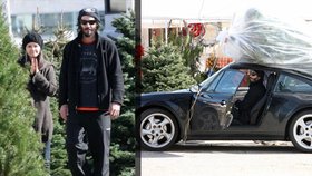 Hvězda Matrixu Keanu Reeves baví internet: Vánoční strom odvezl na střeše porsche! 