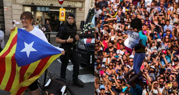 Madrid chce za každou cenu zastavit katalánské referendum o odtržení. Povolal policii