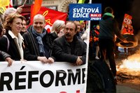 Francouzi stávkují kvůli důchodové reformě. Jak si jejich penzijní systém stojí v evropském srovnání?