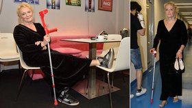 Regina Rázlová v bolestech uvedla Královny popu, ale pak si sundala nepohodlné boty a chodila v teniskách.