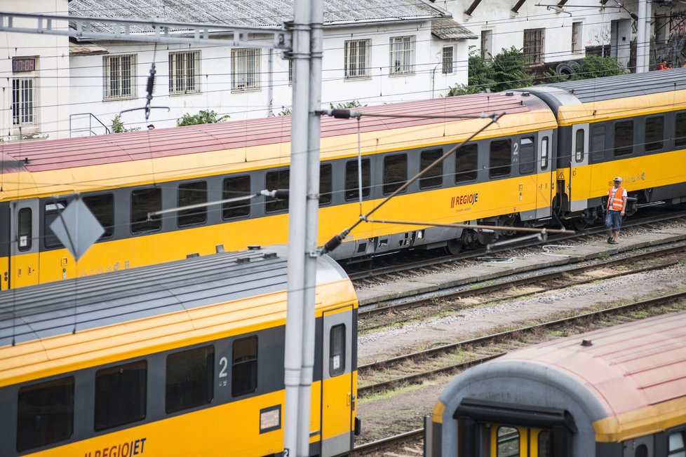 Vlaky RegioJetu na Smíchovském nádraží