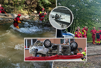 Auto se třemi lidmi strhla povodeň: Mrazivá slova starosty