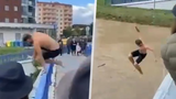Šílenec v Otrokovicích skočil do rozbouřené řeky: Přihlásil se na policii