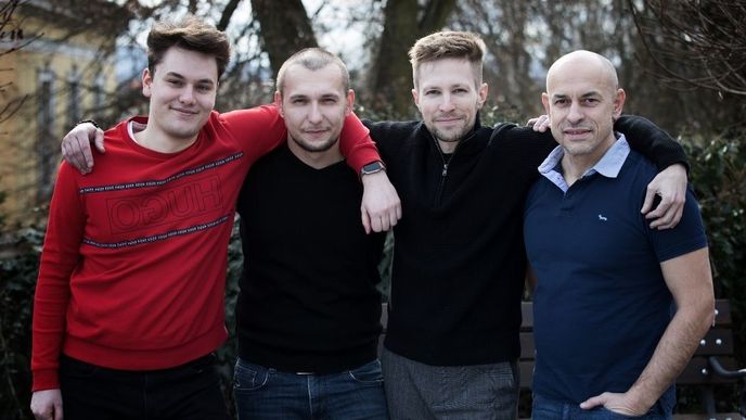 Tým, který stojí za platformou AD24. Zprava: Milan Sestani, Radek Šalomon, Marek Hájek, Jakub Vyhnálek