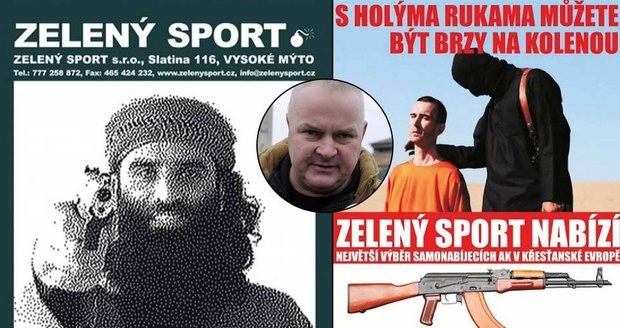 Majitel muničáku, který šokoval reklamou s ISIS: Provokuje Charlie Hebdo masakrem!