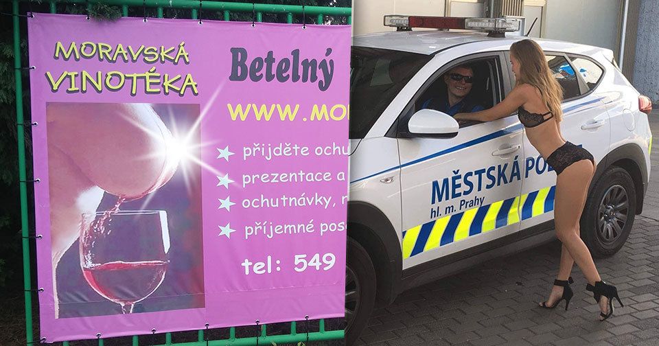 „Vítězi“ letošního ročníku Sexistické prasátečko se stala reklama na Moravskou vinotéku a příspěvek pražských strážníků