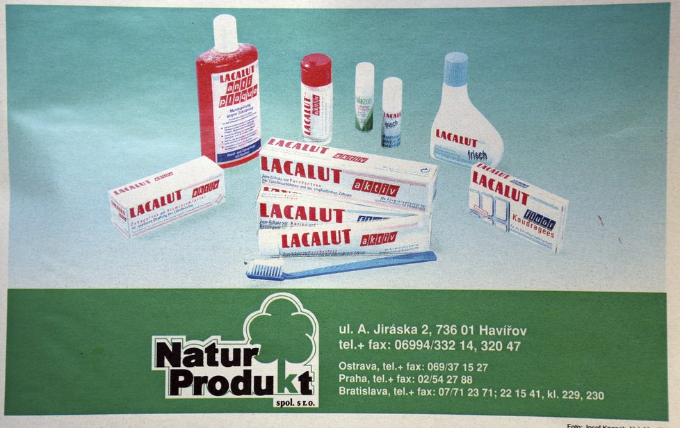 I prostředky k zubní hygieně značky Lacalut nalezneme v dnešních drogeriích.
