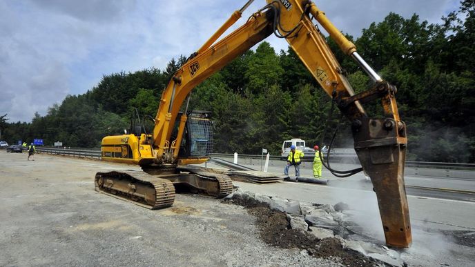 Rekonstrukce dálnice D1 u sjezdu na Jihlavu