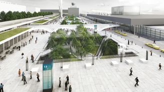 Budoucnost pražského letiště: Přibude nová ranvej, rychlodráha i park