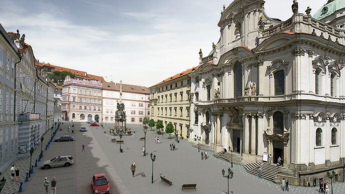 Malostranské náměstí, jedno z nejnavštěvovanějších míst Prahy, projde v příštím roce rekonstrukcí.