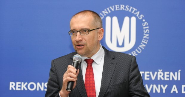 Rektor Masarykovy univerzity v Brně Mikuláš Bek