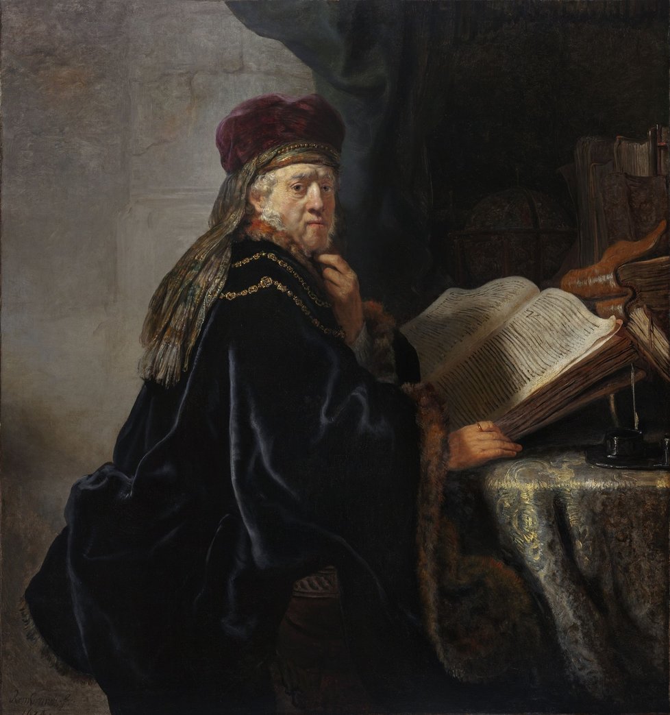 Rembrandt Harmensz. van Rijn, Učenec v pracovně