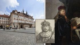 Rembrandtova díla jsou k vidění v paláci Kinských