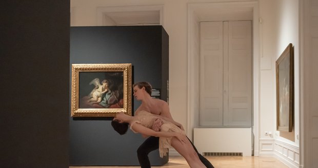 Sólisté Baletu ND Evgeniya Gonzalez a Fraser Roach interpretují vztah Rembrandta a jeho životní lásky Saskie