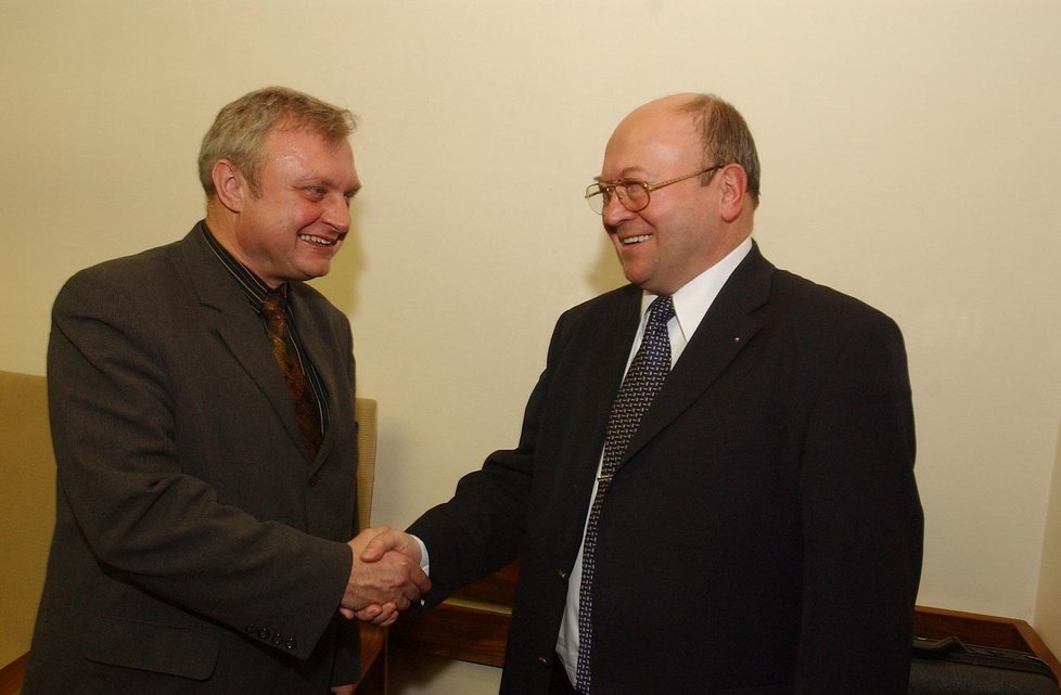 Miloslav Ransdorf a Vladimír Remek