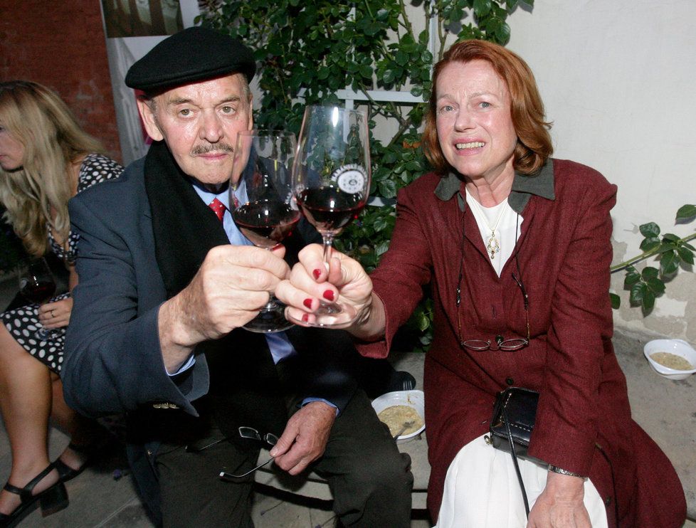 Stanislav Remunda s Ivou Janžurovou v červnu 2007