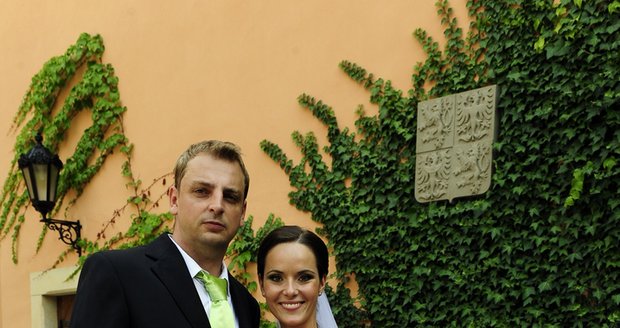 Renata Czadernová s manželem Davidem.