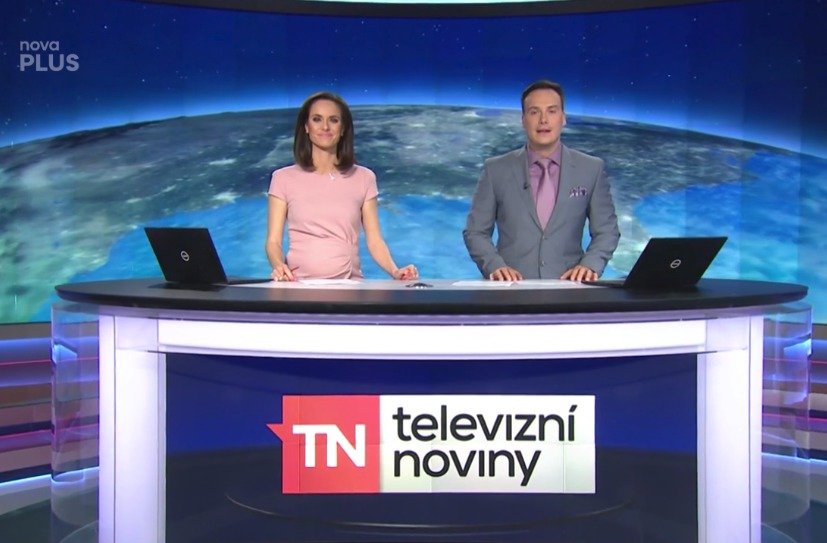 Moderátorka Televizních novin Renata Czadernová.