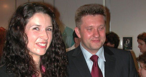 Renáta Gorecká s manželem Grzegorzem v roce 2004