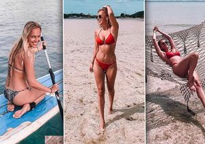 Renata Langmannová se chlubila svou postavičkou v bikinách, ve kterých se promenáduje na Bali.