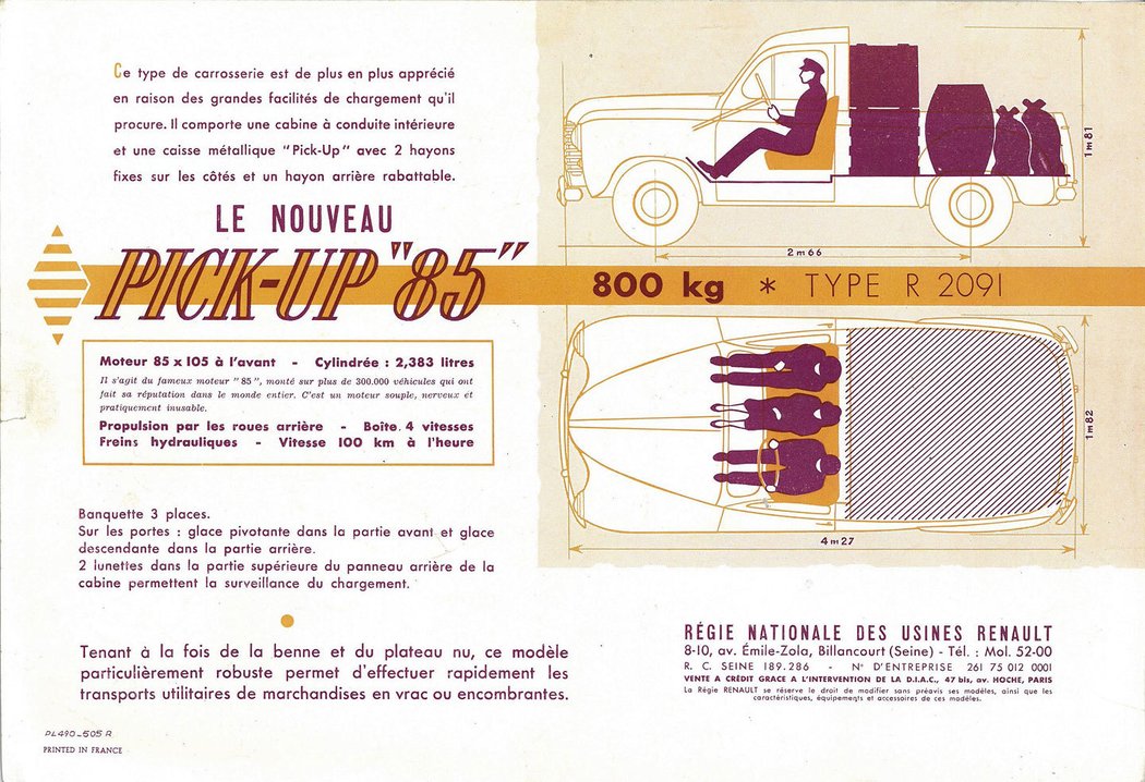 Renault Colorale Pick-Up (1951)